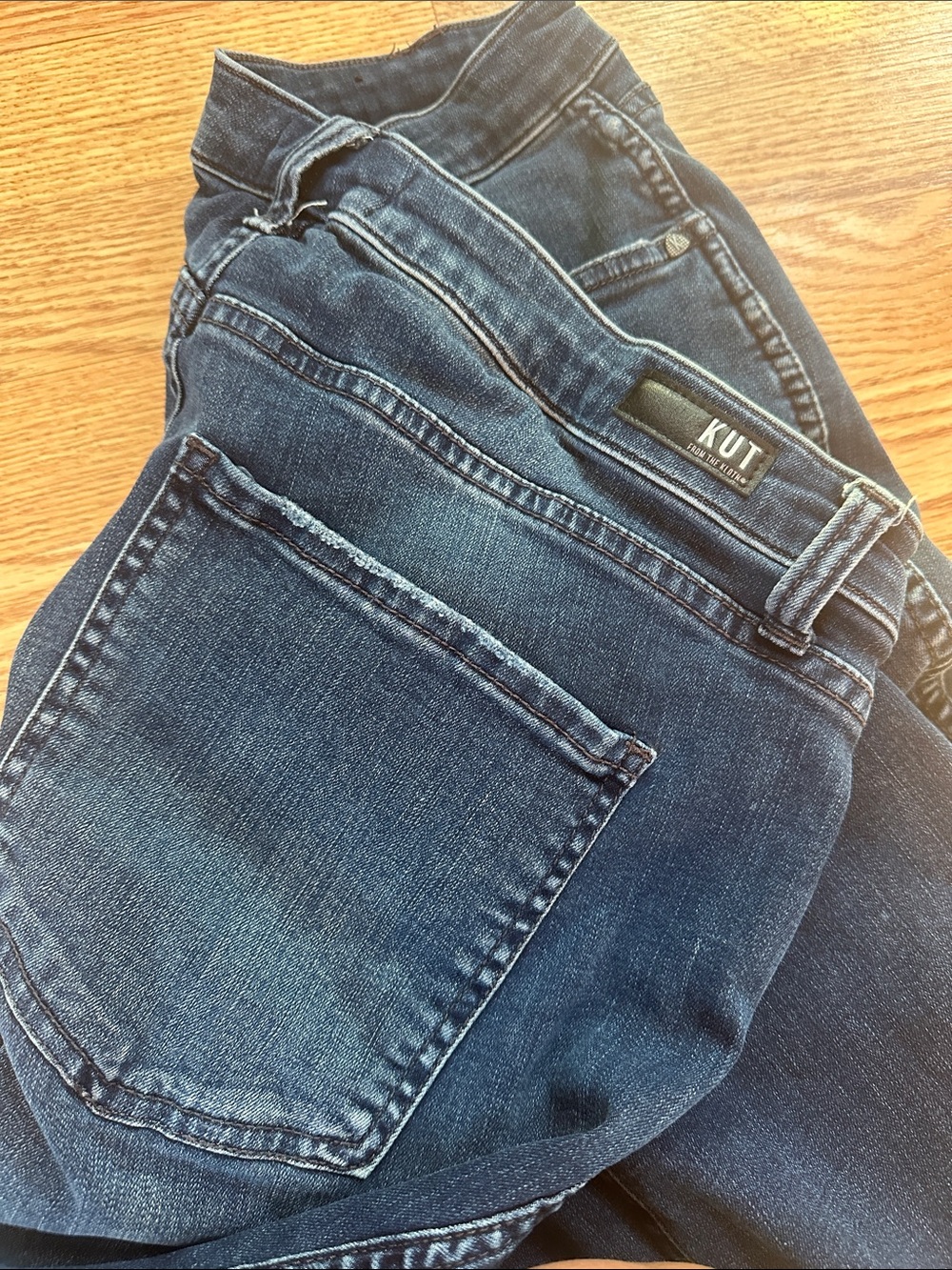 Kut from the Kloth Dark Blue Cropped Skinny Jeans - Picture 6 of 6